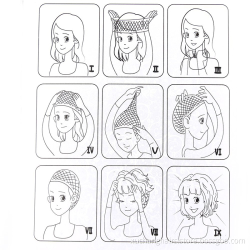 New Fashion Hairnets Wig Mesh Weaving Cap With Elastic Invisible Nylon Hair Nets